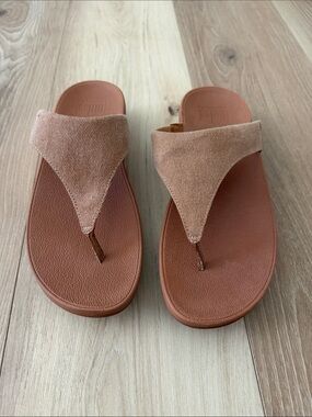 Fitflop Women’s Cognac/Tan denim Thong Sandals
